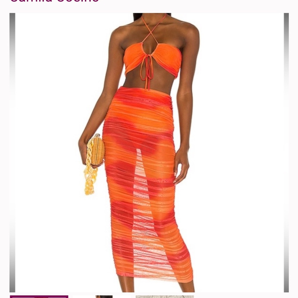 Camila Coelho Skirt Set from Revolve Size Small